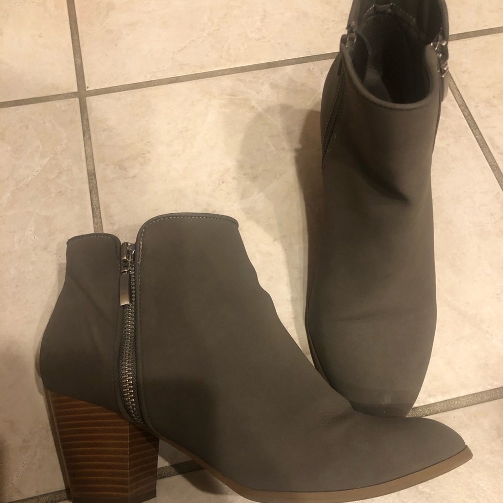 Grey booties